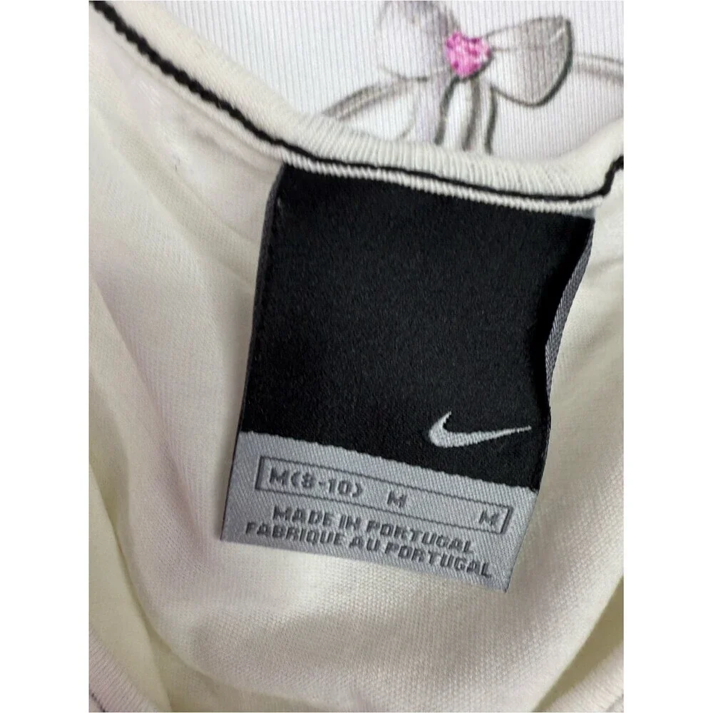 Nike RARE top 2000s one shoulder tie Cream Short Sleeve Tie-Shoulder Tee